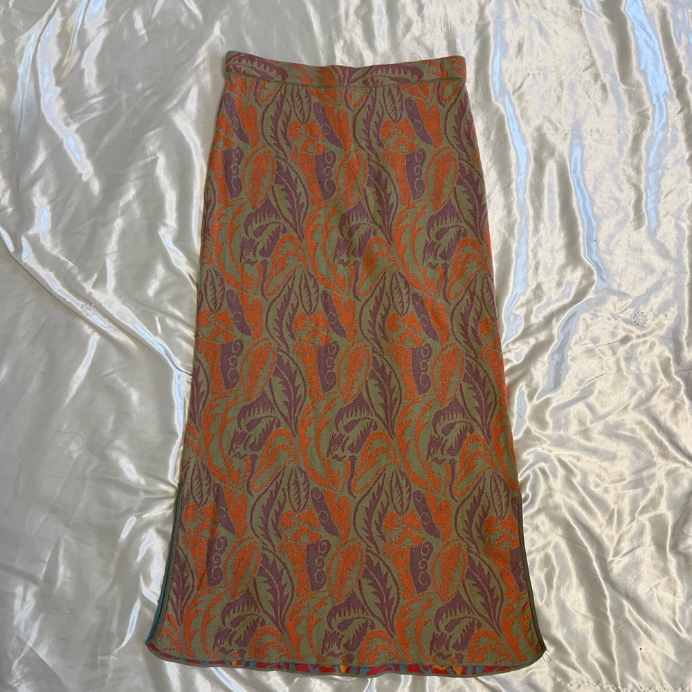 Vintage Peruvian Connection Pima Cotton Knit Skirt